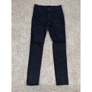 Ksubi Jeans Mens 30 Black Slim Tapered Button Fly Cross Logo 30x31 Denim